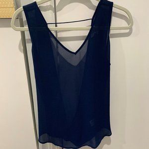 Naked Zebra Open Back Chic Tank Top